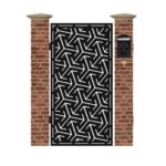 Poarta pietonala din tabla debitata cu plasma TRES 1940 x 990 mm