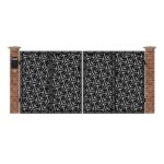 Poarta acces auto mare din tabla debitata cu plasma TRES 3884x1940 mm