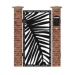 Poarta pietonala din tabla debitata cu plasma PALM 1940 x 990 mm