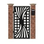 Poarta pietonala din tabla debitata cu plasma MAX 3D 1940 x 990 mm