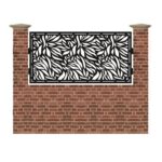 Panou de gard mic din tabla debitata cu plasma FLAMES 990x1940 mm