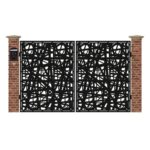 Poarta acces auto mica din tabla debitata cu plasma MAX 121 3000x1940 mm