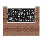 Panou de gard mic din tabla debitata cu plasma MAX 121 990x1940 mm