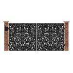 Poarta acces auto mare din tabla debitata cu plasma SEED 3884x1940 mm