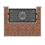 Panou de gard mic din tabla debitata cu plasma MUMBAY 990x1940 mm