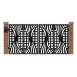 Poarta acces auto mare din tabla debitata cu plasma MAX 3D 3884x1940 mm