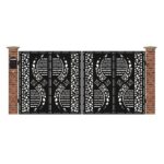 Poarta acces auto mare din tabla debitata cu plasma DOOR 3884x1940 mm