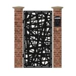 Poarta pietonala din tabla debitata cu plasma MAX 121 1940 x 990 mm