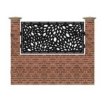 Panou de gard mic din tabla debitata cu plasma SEED 990x1940 mm