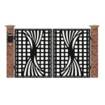 Poarta acces auto mica din tabla debitata cu plasma MAX 3D 3000x1940 mm