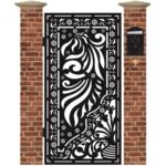 Poarta pietonala din tabla debitata cu plasma MAX 78 1940 x 990 mm