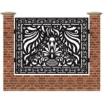 Panou de gard mare din tabla debitata cu plasma MAX 78 1500 mm x 1940 mm