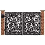 Poarta acces auto mica din tabla debitata cu plasma MAX 78 3000 mm x 1940 mm