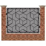 Panou de gard mare din tabla debitata cu plasma MAX CUB 1500 mm x 1940 mm