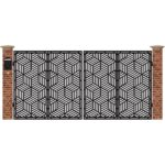 Poarta acces auto mare din tabla debitata cu plasma MAX CUB 3884 mm x 1940 mm