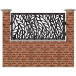 Panou de gard mic din tabla debitata cu plasma MAX 77 990 mm x 1940 mm