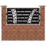 Panou de gard mic din tabla debitata cu plasma MAX B52 990 mm x 1940 mm