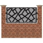 Panou de gard mic din tabla debitata cu plasma MAX 55 990 mm x 1940 mm