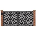 Poarta acces auto mare din tabla debitata cu plasma MAX 55 3884 mm x 1940 mm