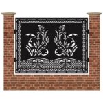 Panou de gard mare din tabla debitata cu plasma MAX 33 1500 x 1940 mm