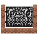 Panou de gard mare din tabla debitata cu plasma MAX CM1 1500 mm x 1940 mm