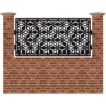 Panou de gard mic din tabla debitata cu plasma MAX CM1 990 mm x 1940 mm