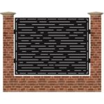 Panou de gard mare din tabla debitata cu plasma MAX 65 1500 mm x 1940 mm