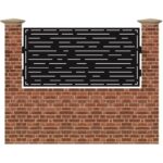 Panou de gard mic din tabla debitata cu plasma MAX 65 990 mm x 1940 mm