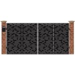 Poarta acces auto mare din tabla debitata cu plasma MAX 65 3884 x 1940 mm