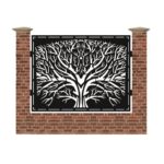 Panou de gard mare din tabla debitata cu plasma COPAC V1 1500x1940 mm