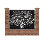 Panou de gard mare din tabla debitata cu plasma MAX ARBORE 1500x1940 mm