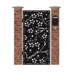 Poarta pietonala din tabla debitata cu plasma JACARANDA 1940 x 990 mm