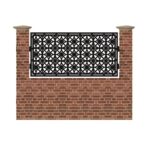 Panou de gard mic din tabla debitata cu plasma GC 990x1940 mm