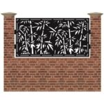 Panou de gard mic din tabla debitata cu plasma BAMBUS2 990x1940 mm