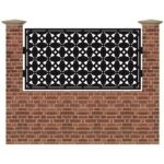 Panou de gard mic din tabla debitata cu plasma SERBIA 990x1940 mm