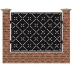 Panou de gard mare din tabla debitata cu plasma MAX LINES 1500x1940 mm