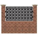 Panou de gard mic din tabla debitata cu plasma SHIELD 990x1940 mm