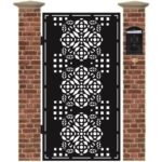 Poarta pietonala din tabla traforata cu plasma BOUQUET 1940 x 990 mm