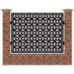 Panou de gard mare din tabla decupata cu plasma MAX SHIELD 1500x1940 mm