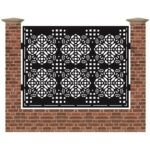 Panou de gard mare din tabla decupata cu plasma MAX BOUQUET 1500x1940 mm