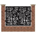 Panou de gard mare din tabla decupata cu plasma MAX BAMBUS2 1500x1940 mm