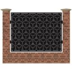 Panou de gard mare din tabla decupata cu plasma MAX METRO 1500x1940 mm