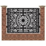 Panou de gard mare din tabla debitata cu plasma MAX NOBLE 1500x1940 mm