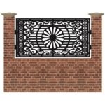 Panou de gard mic din tabla decupata cu plasma NOBLE 990x1940 mm