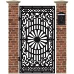 Poarta pietonala din tabla decupata cu plasma NOBLE 1940 x 990 mm