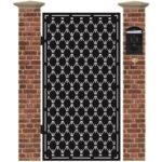 Poarta pietonala din tabla decupata cu plasma IRIS 1940 x 990 mm