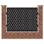 Panou de gard mare din tabla decupata cu plasma MAX IRIS 1500x1940 mm