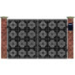 Poarta acces auto mica din tabla decupata cu plasma TAPE 3000x1940 mm