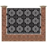 Panou de gard mare din tabla decupata cu plasma MAX TAPE 1500x1940 mm