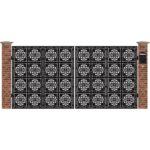 Poarta acces auto mare din tabla decupata cu plasma TAPE 3884x1940 mm